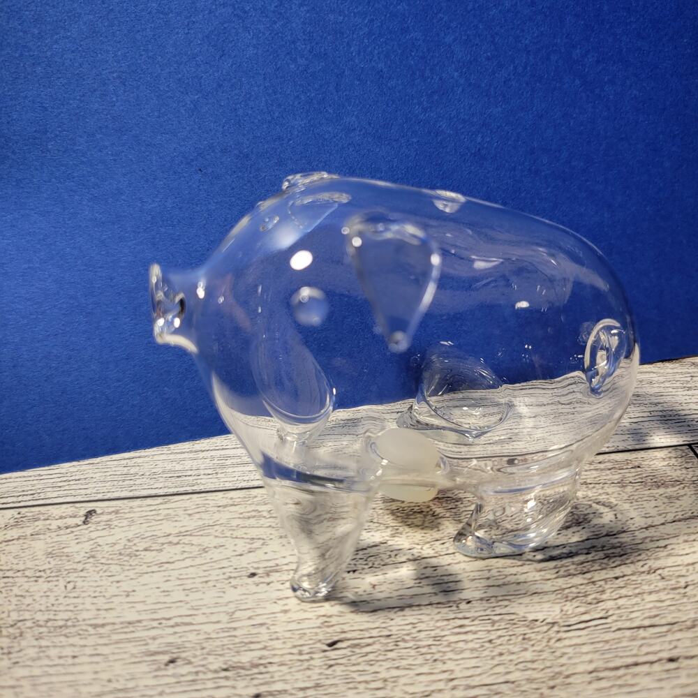 World Market clear plastic pig salt and pepper shakers!